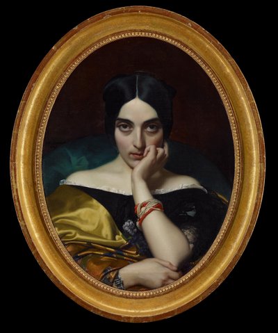 Portrait of Clémentine (Mrs. Alphonse) Karr (1845) by Henri Lehmann